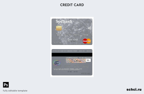 цифровая загрузка шаблона Mastercard Дании Sydbank